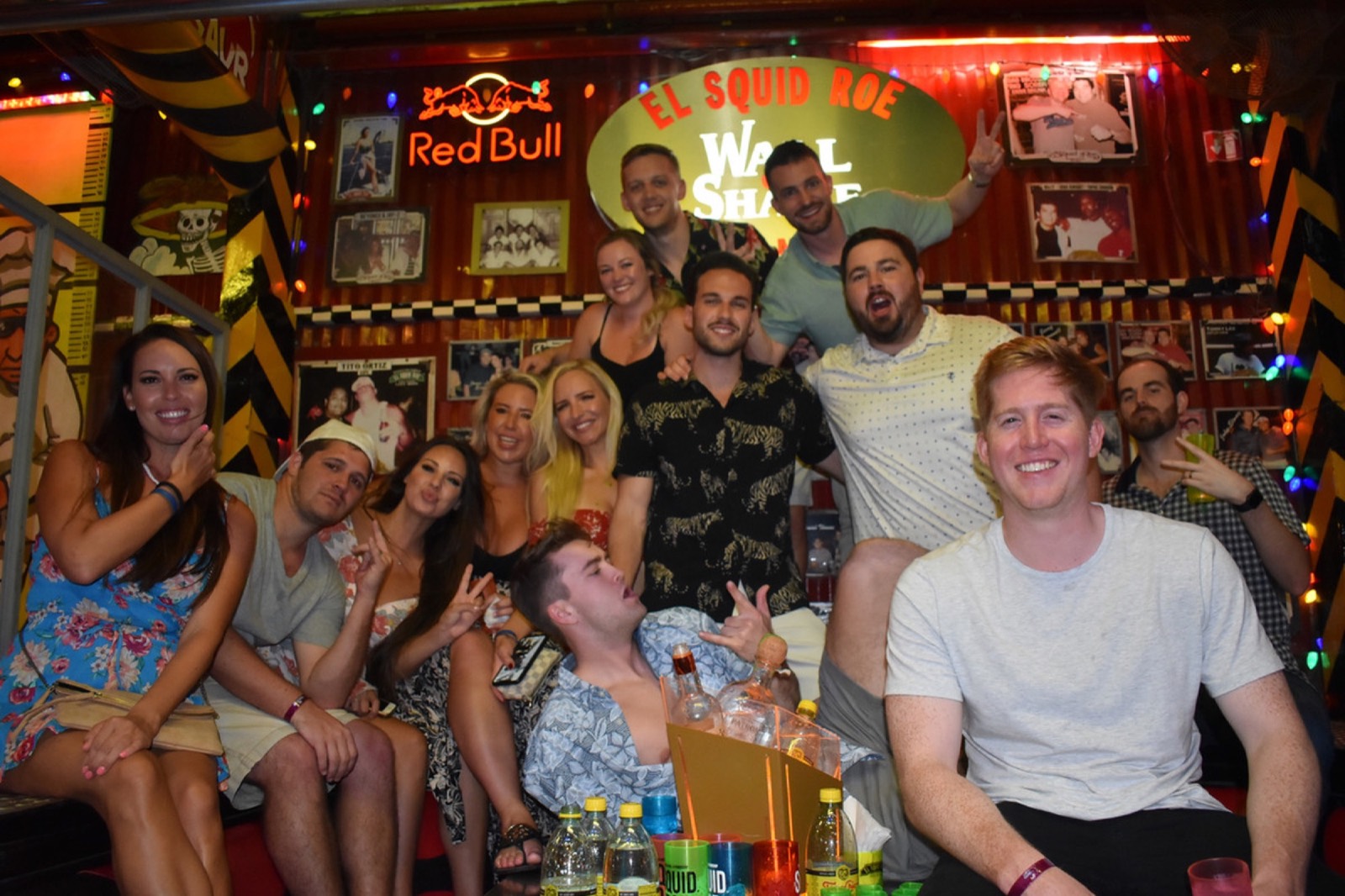 Cabo Party Pass bar crawl crowd partying at night in downtown Cabo San Lucas